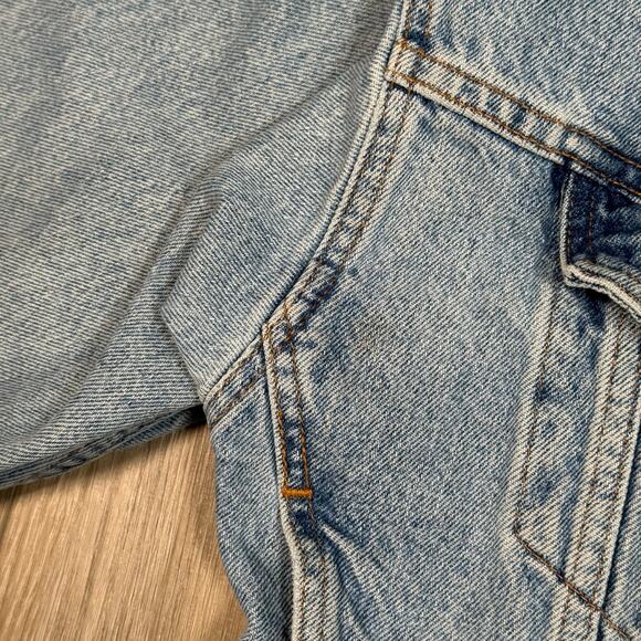 Vintage Levi's denim jacket womens small blue cropped trucker 90s - Picture 11 of 11